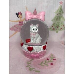 Coquette Pink Bow Valentine Snow Globe